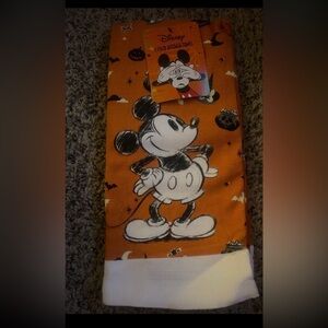 Disney MICKEY MOUSE FALL 2 PACK Hanging Kitchen TOWEL NEW Disney Orange Black
